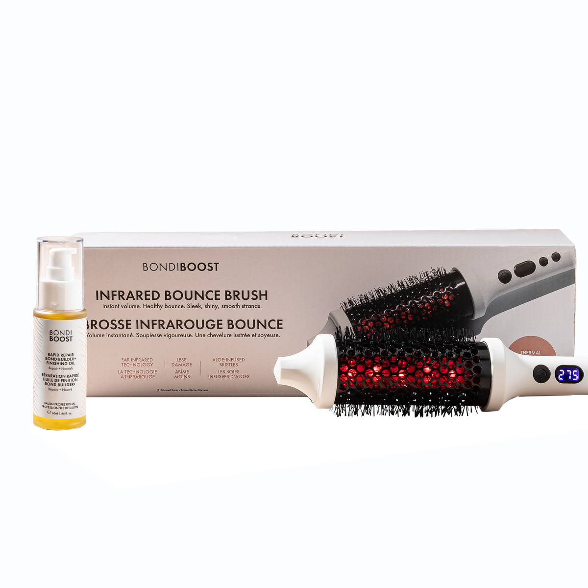 INFRARED THERMAL BOUNCE BRUSH & BOND BUILDER+ FINISHING OIL DUO